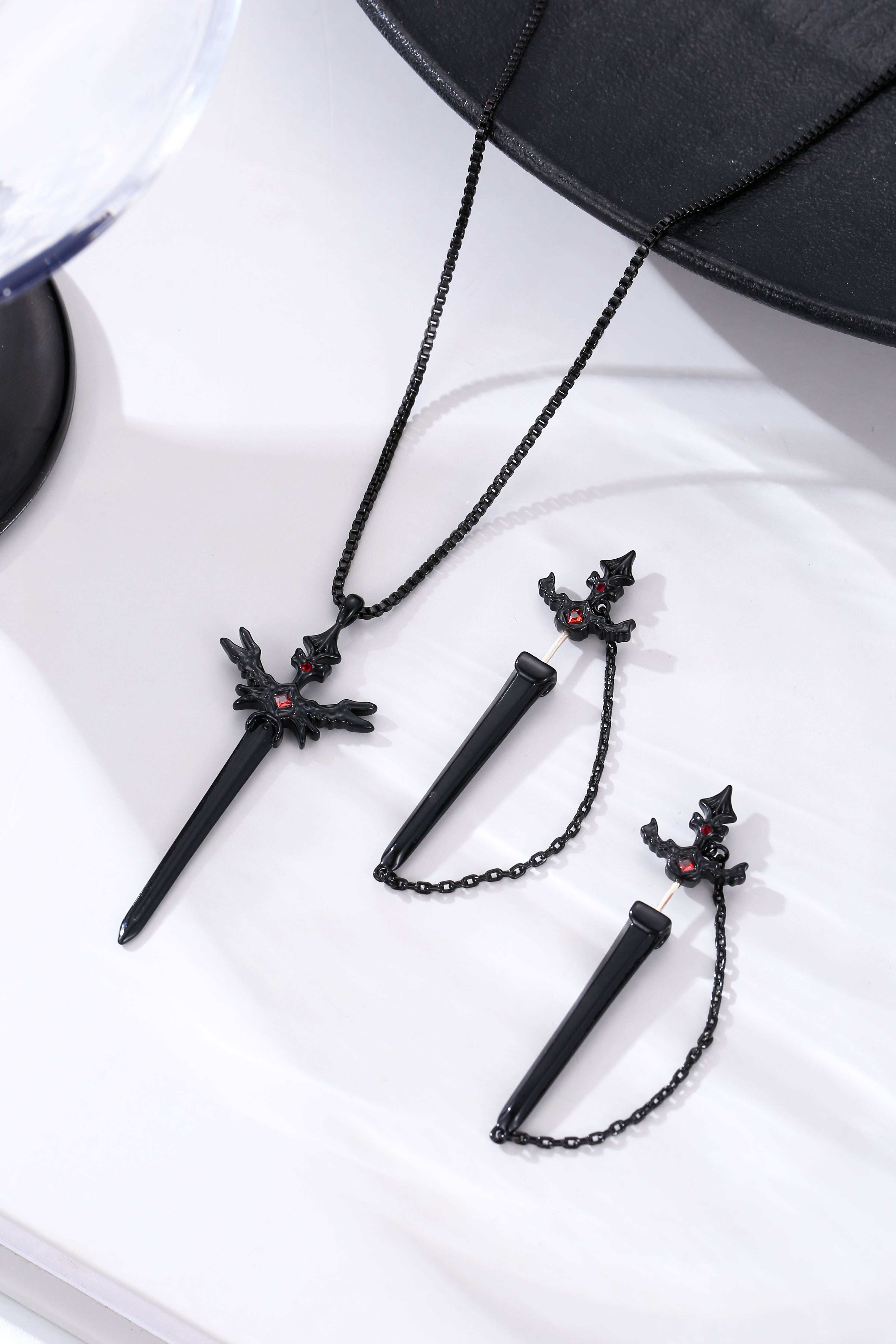 Crimson Edge Earrings