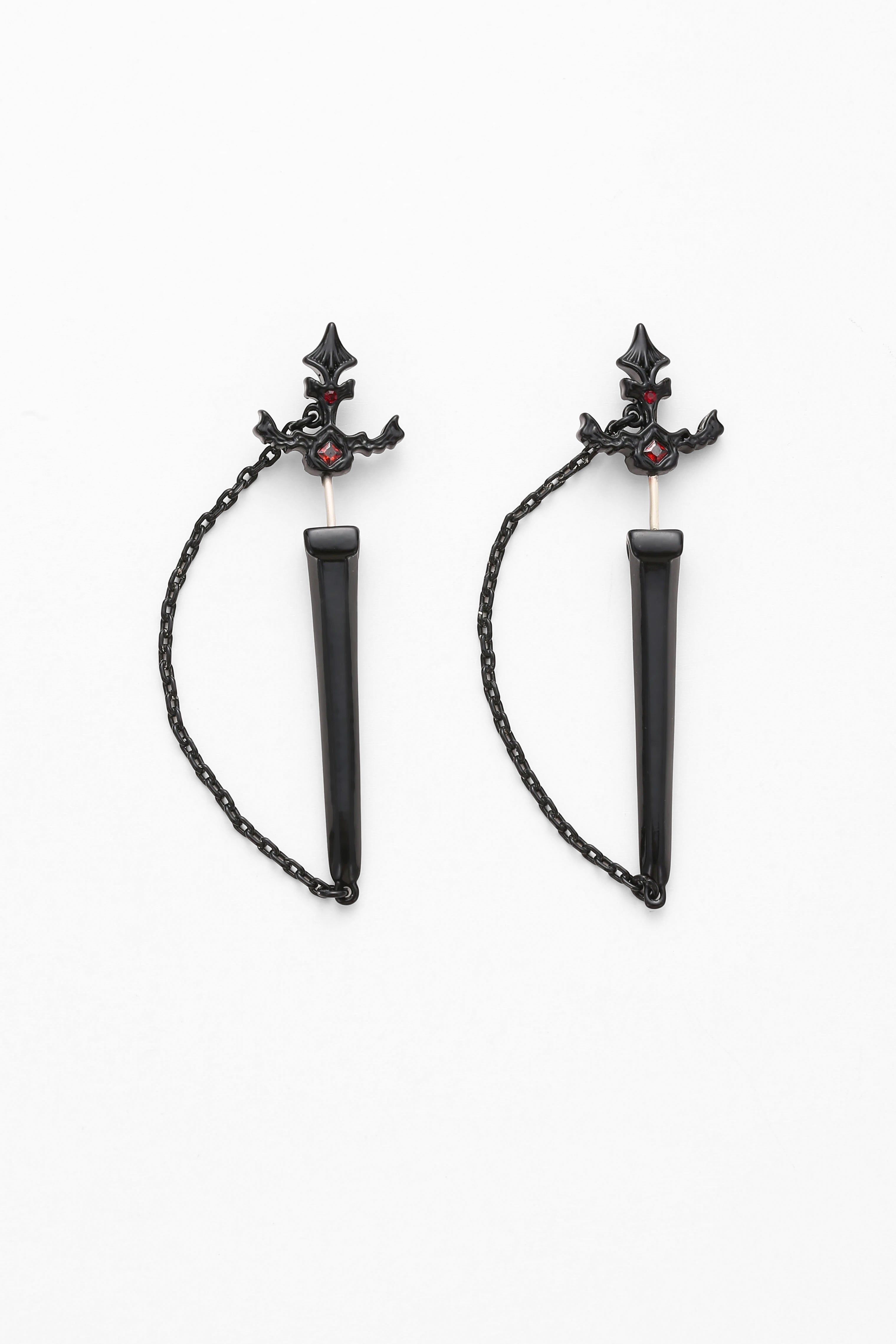 Crimson Edge Earrings