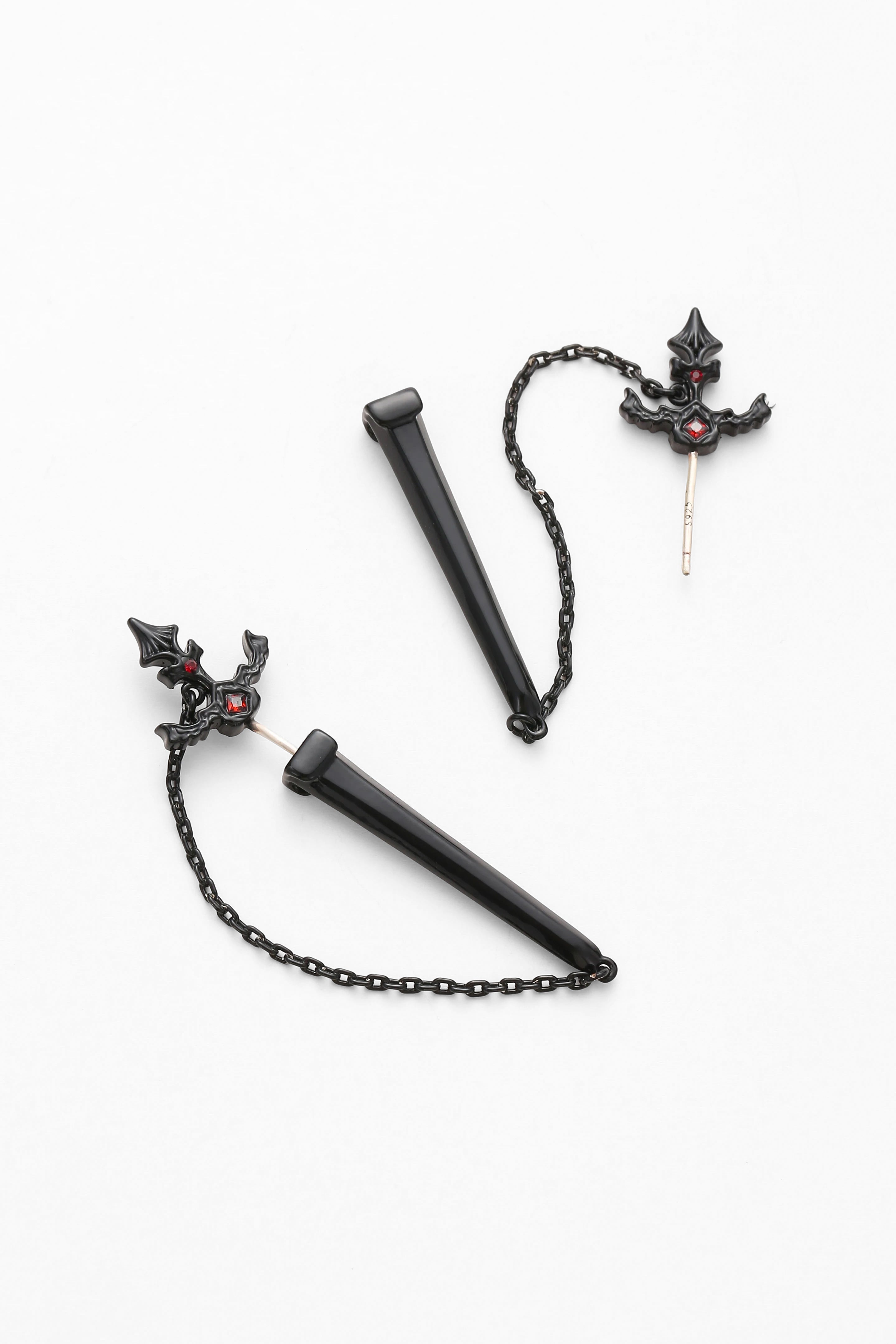 Crimson Edge Earrings