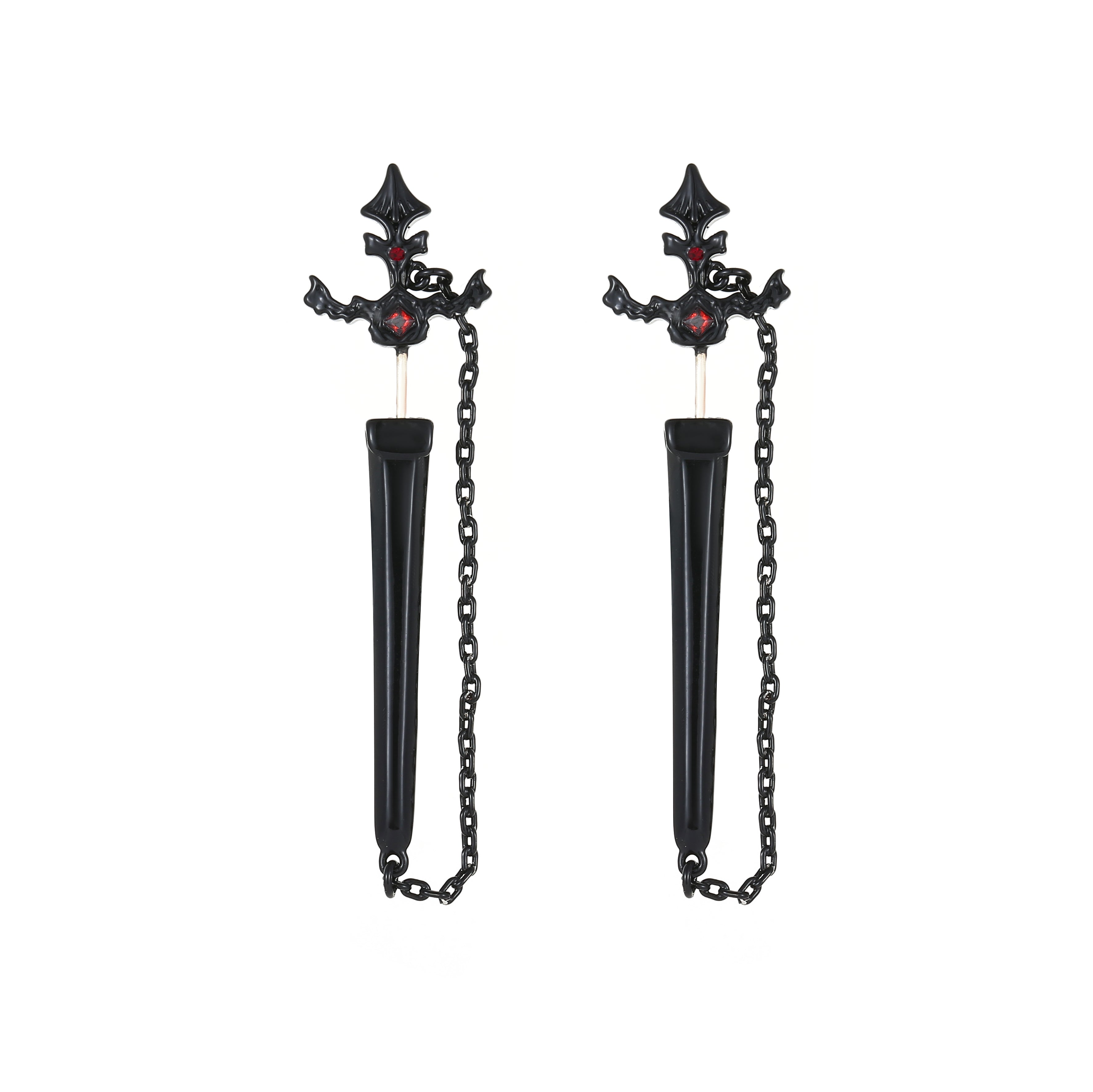 Crimson Edge Earrings