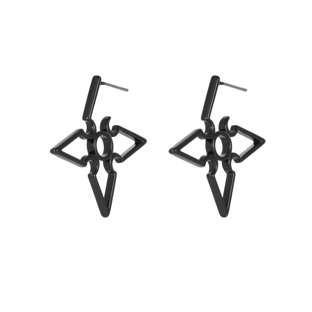 Ninza black earrings